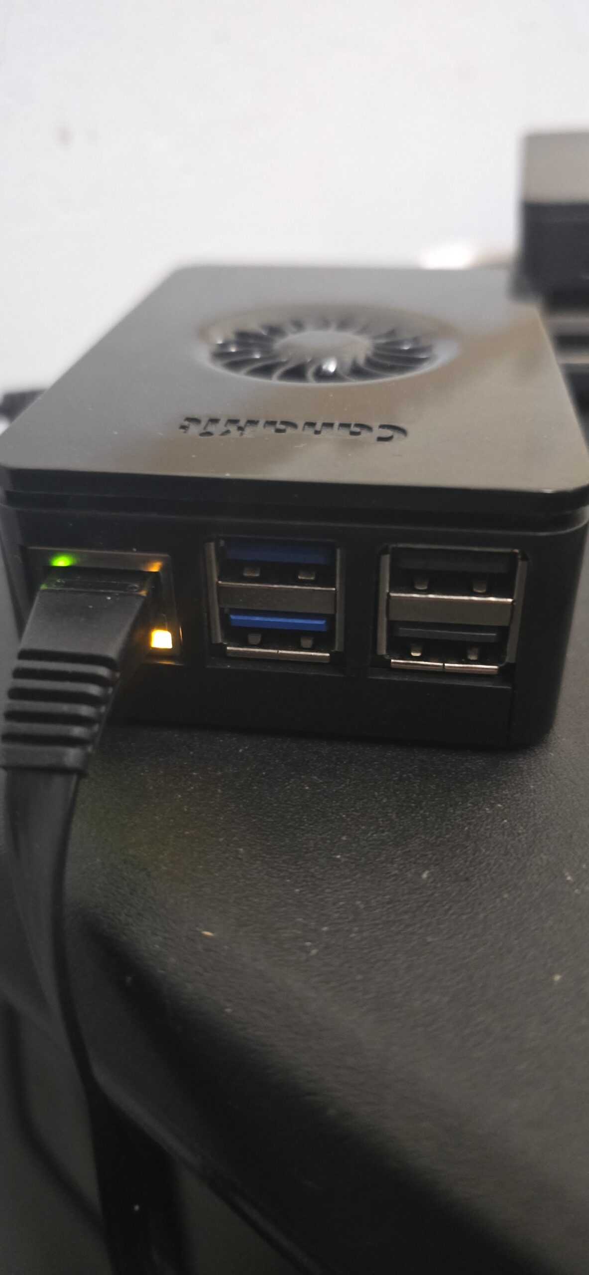 Raspberry Pi 5 used as the wireless bridge to the telescope